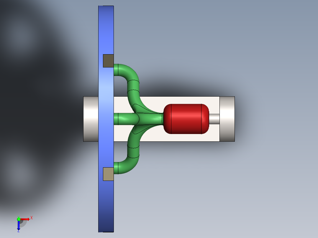 旋转机构设计俯视图