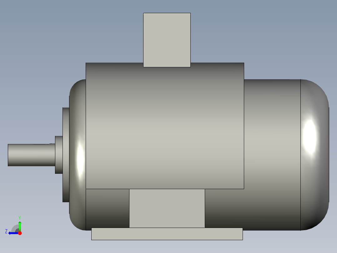 Y90L-4-IMB3电机右视图
