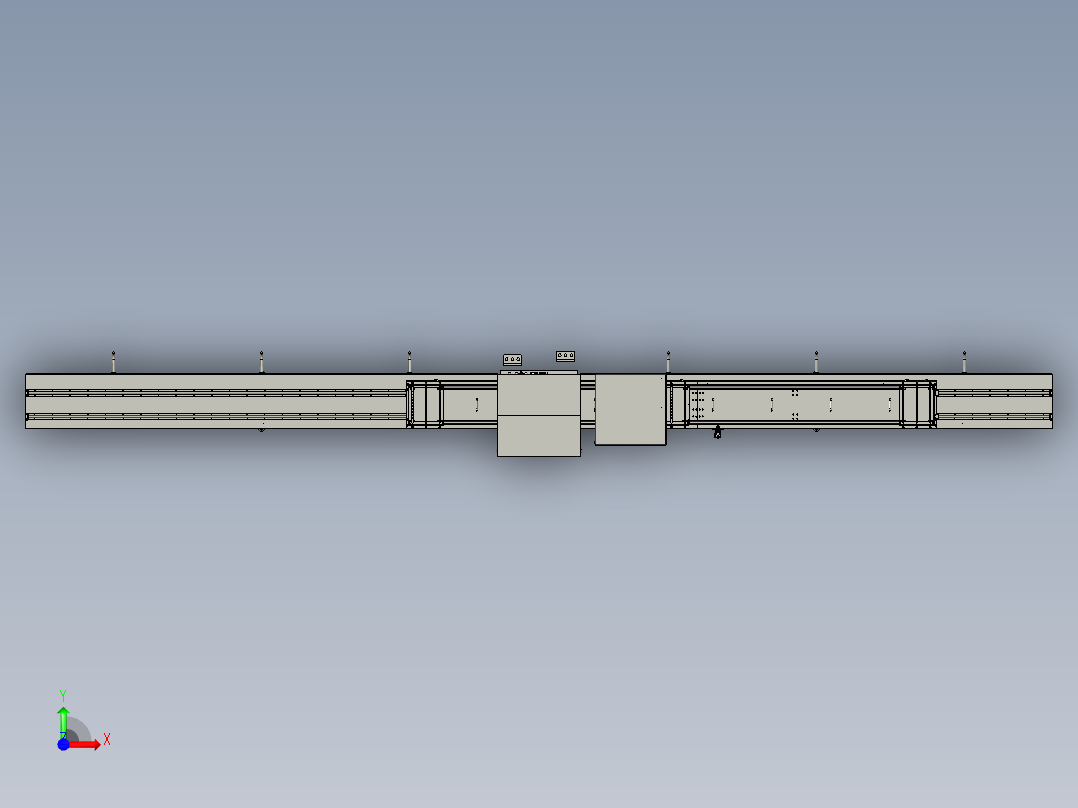 石油管道生产线喷码装置前视图