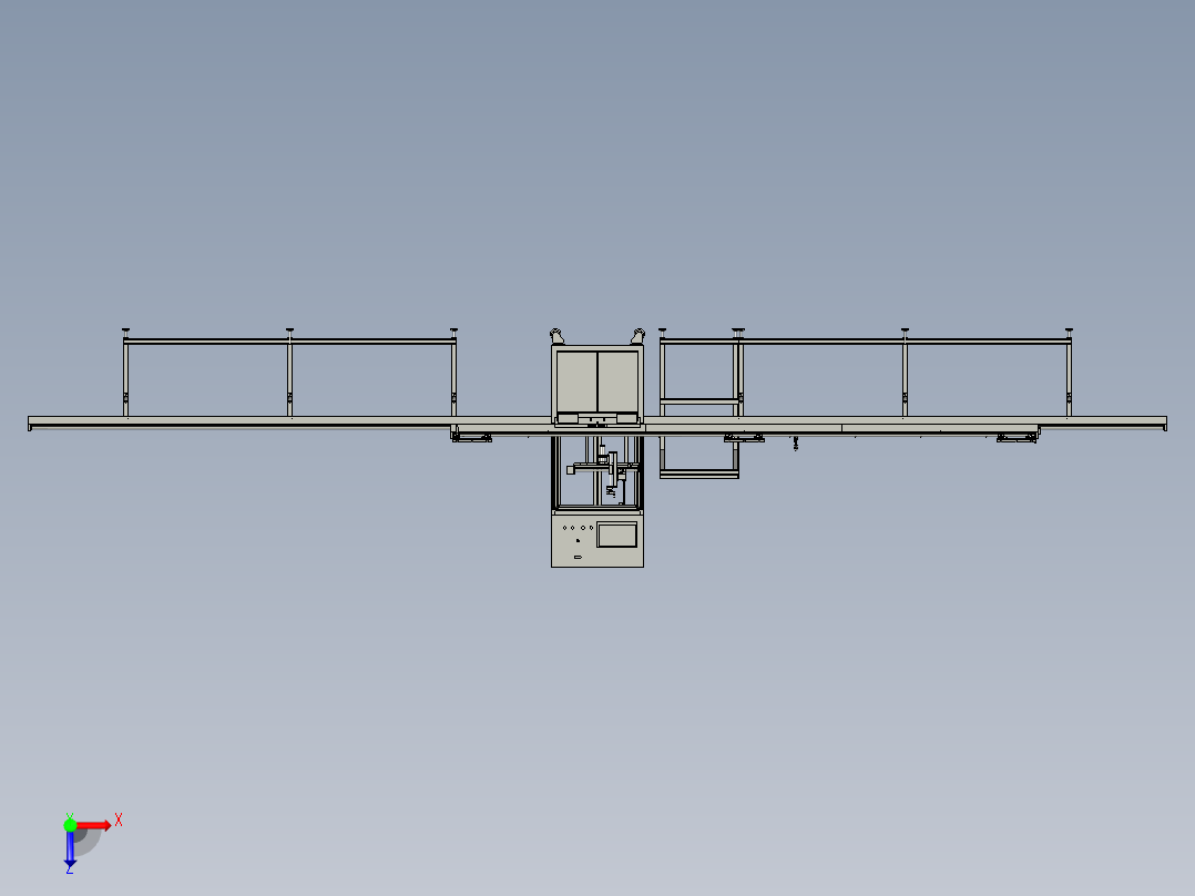 石油管道生产线喷码装置俯视图