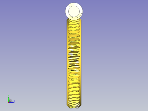 蜗轮蜗杆左视缩略图
