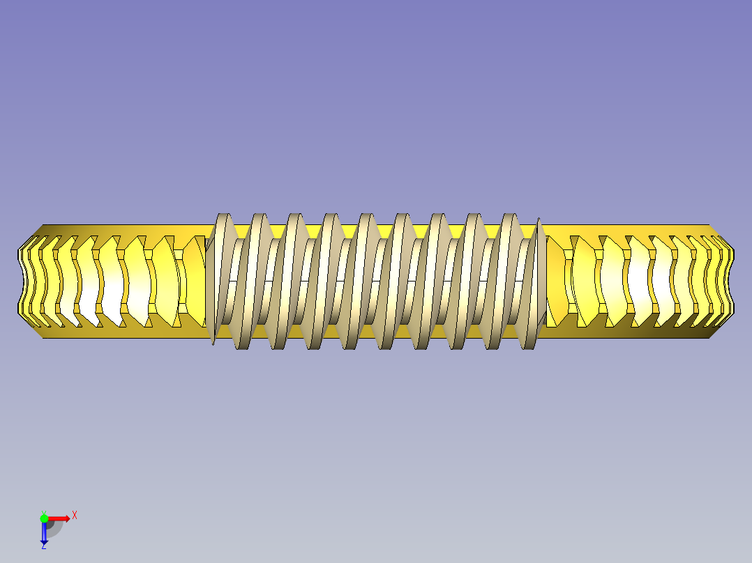 蜗轮蜗杆俯视图