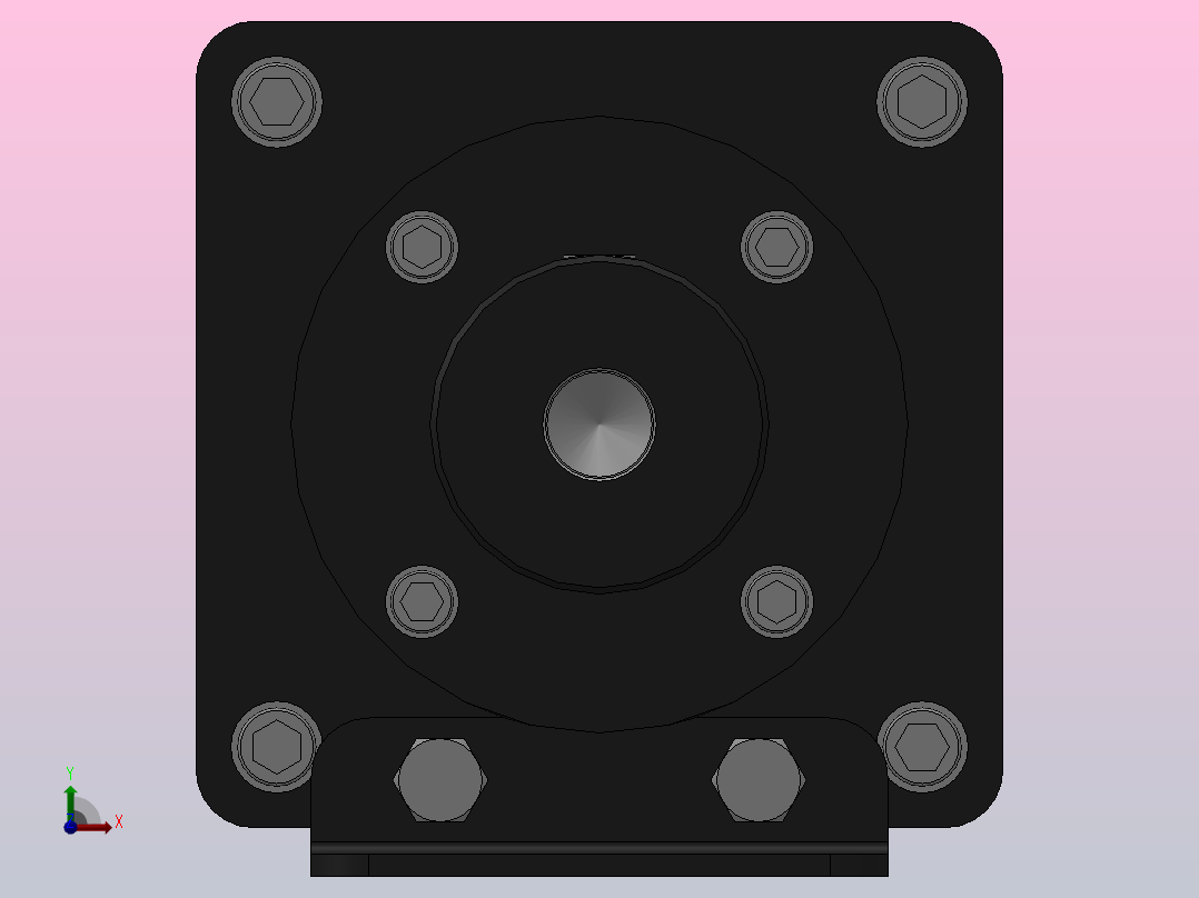 MHD油桶分离型增压器[MHD-80-17-M-120-S1]前视图