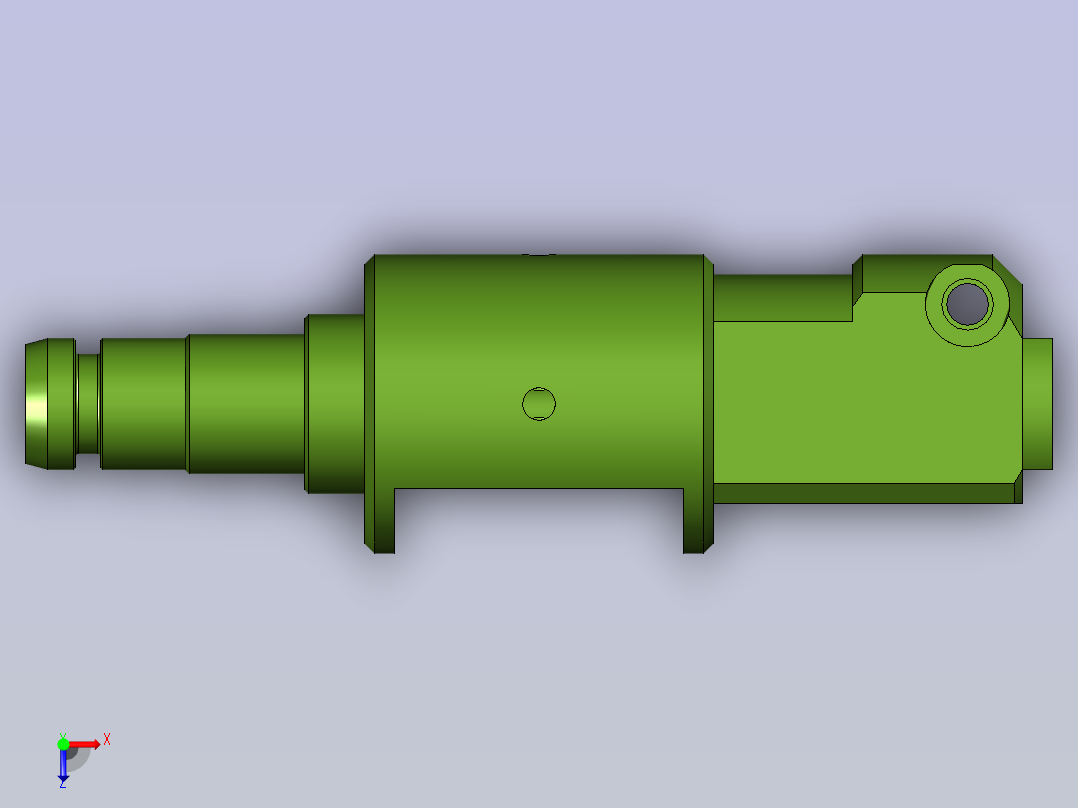 练习四轴模型俯视图