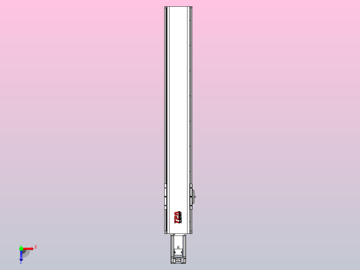 日规模组半封闭丝杆TPA-HNR-110D-1610C-L650-M-C-P40-N3俯视缩略图
