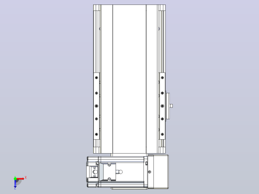 皮带直线轴半封闭可选导轨TPA-HNB-140D-120-L50-RU-Y-P40-N3俯视缩略图