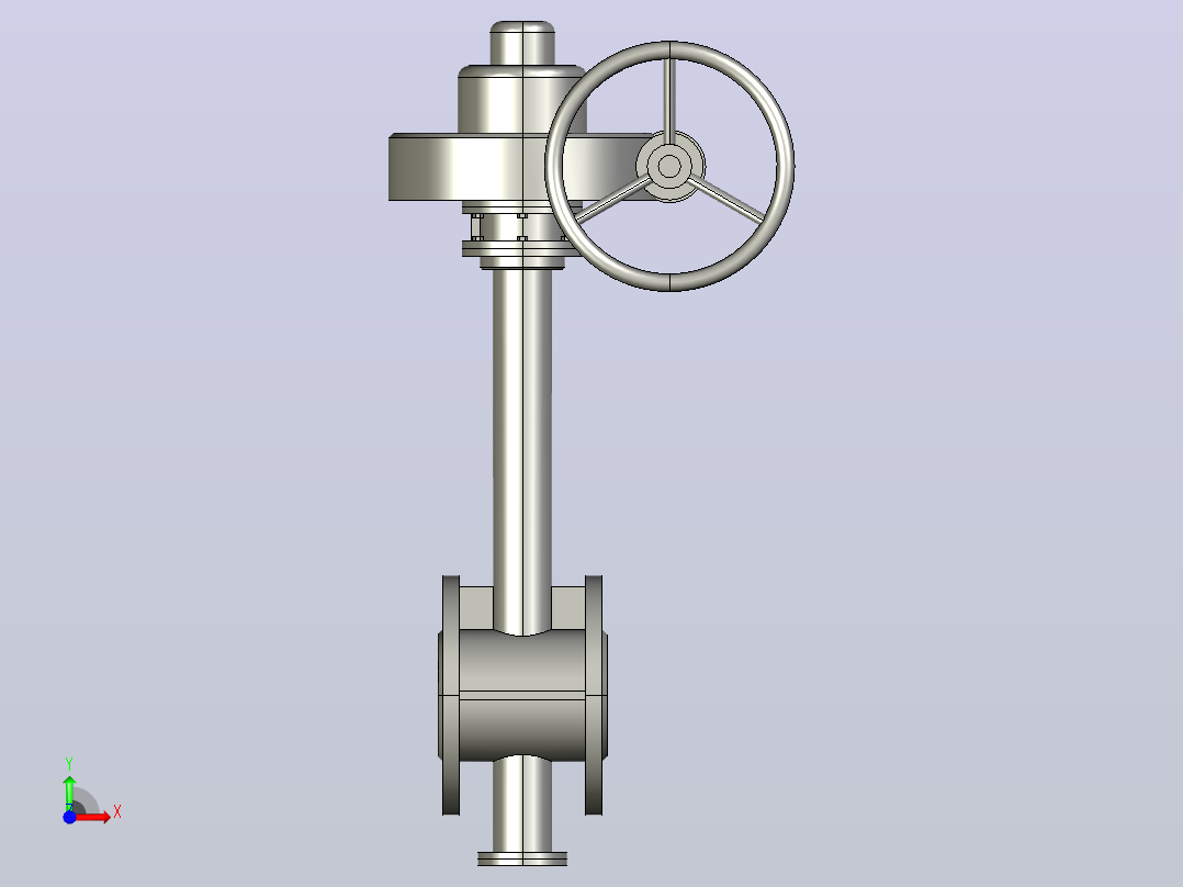 Dt943H(F)-10C.P.R.V-B[DN40]阀，截止阀，风阀，蝶阀前视图