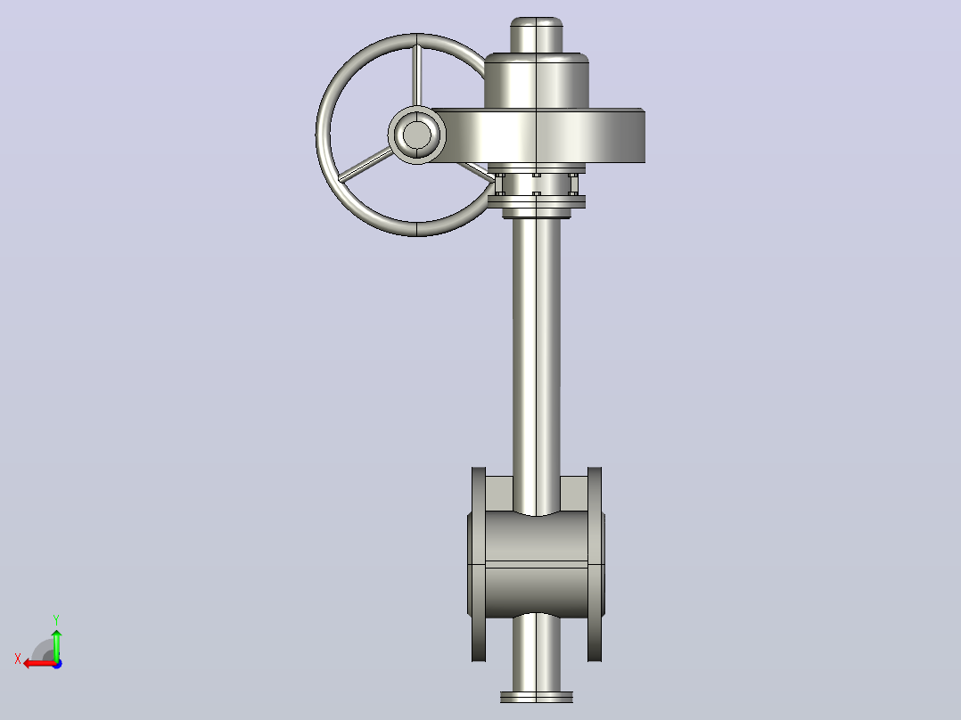 Dt943H(F)-10C.P.R.V-B[DN40]阀，截止阀，风阀，蝶阀后视图