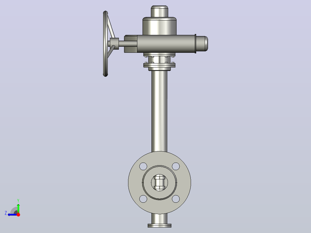 Dt943H(F)-10C.P.R.V-B[DN40]阀，截止阀，风阀，蝶阀右视图