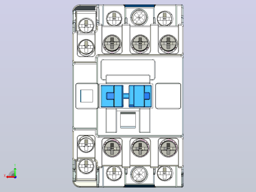 NXCF-18～22交流接触器三维模型202412后视缩略图