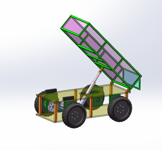 翻斗卸料机（液压驱动）（SW+CAD+说明书）缩略图