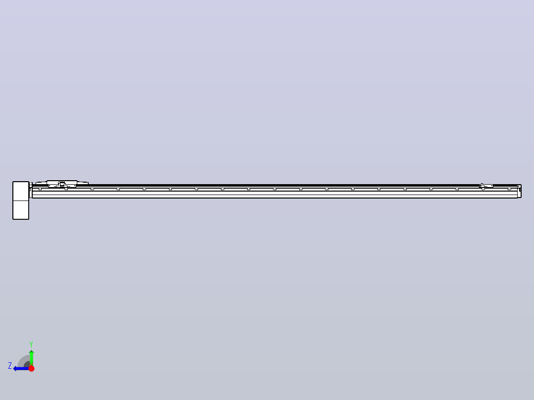 机器人皮带驱动直线轴TPA-GCB-120-P70-L1600-RP-M20-N3右视图