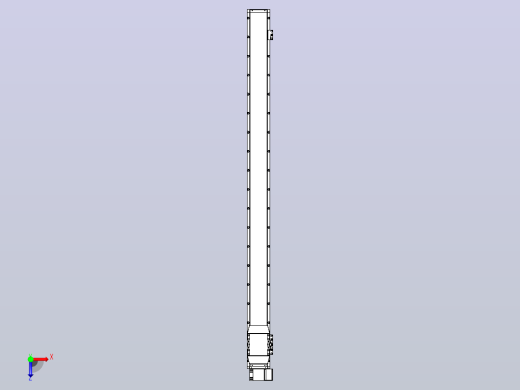 机器人皮带驱动直线轴TPA-GCB-120-P70-L1600-RP-M20-N3俯视缩略图