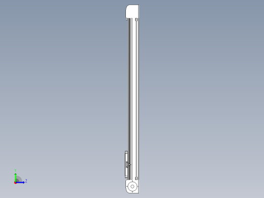 带式直线轴半闭式TPA-ONB-120-256-L1250-DL-J90-N3左视缩略图