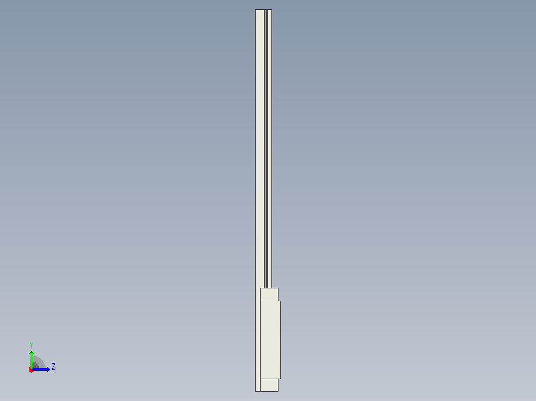 MGN9直线导轨150mm”左视图