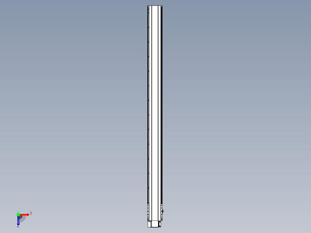 皮带直线轴半封闭可选导轨TPA-HNB-202D-140-L2600-LP-C-P75-N3俯视图