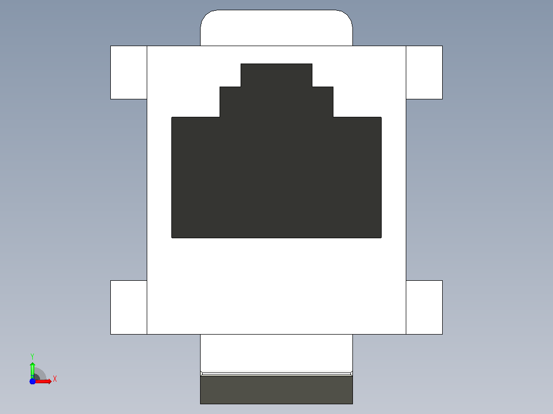 RJ45接口前视图