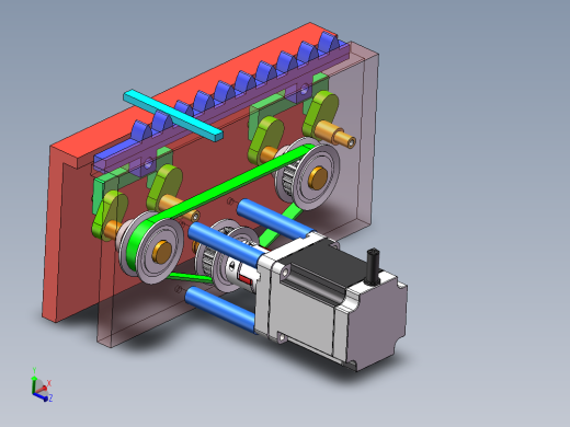 水平搬运机构sw18可编辑
