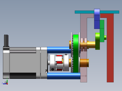 水平搬运机构sw18可编辑右视缩略图