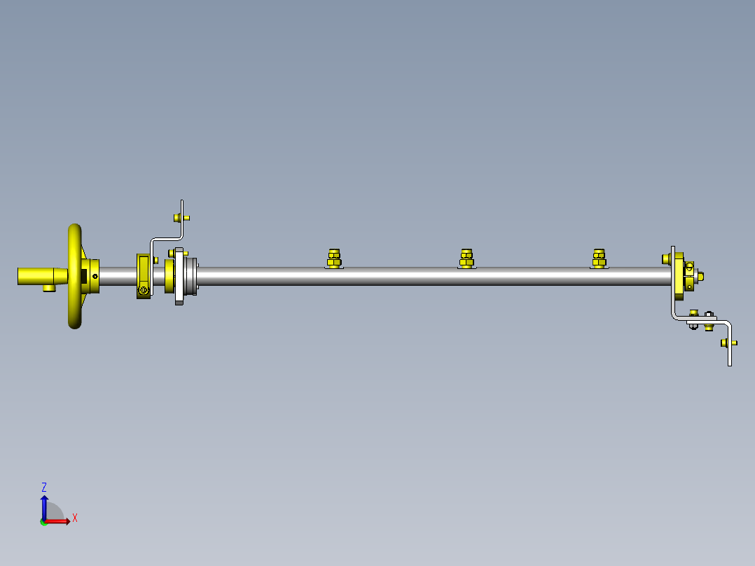工件清洁机构右视图