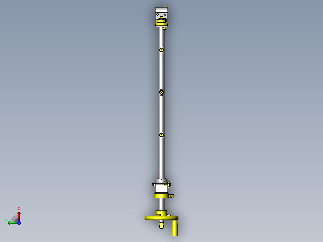 工件清洁机构俯视图