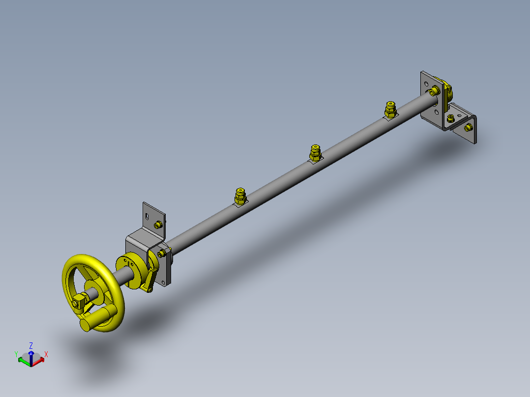 工件清洁机构正等轴测图