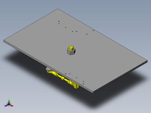 气缸定心机构正等轴测缩略图