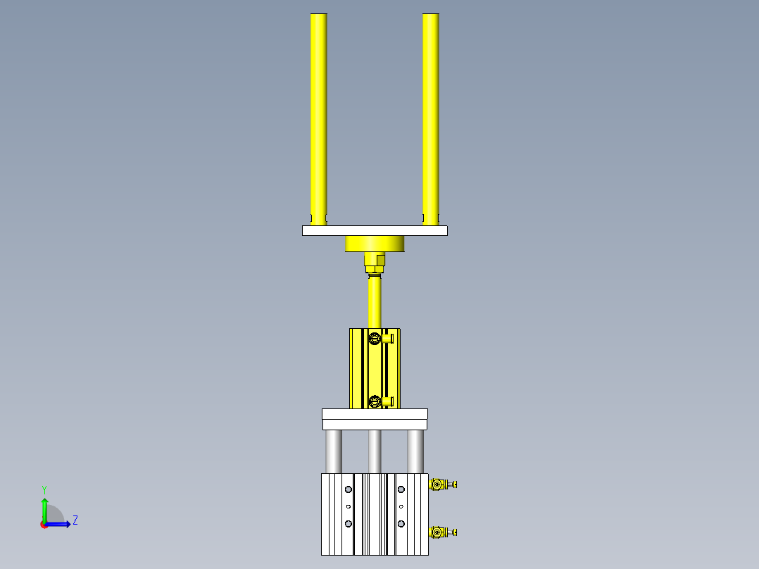 托盘堆积组件1左视图