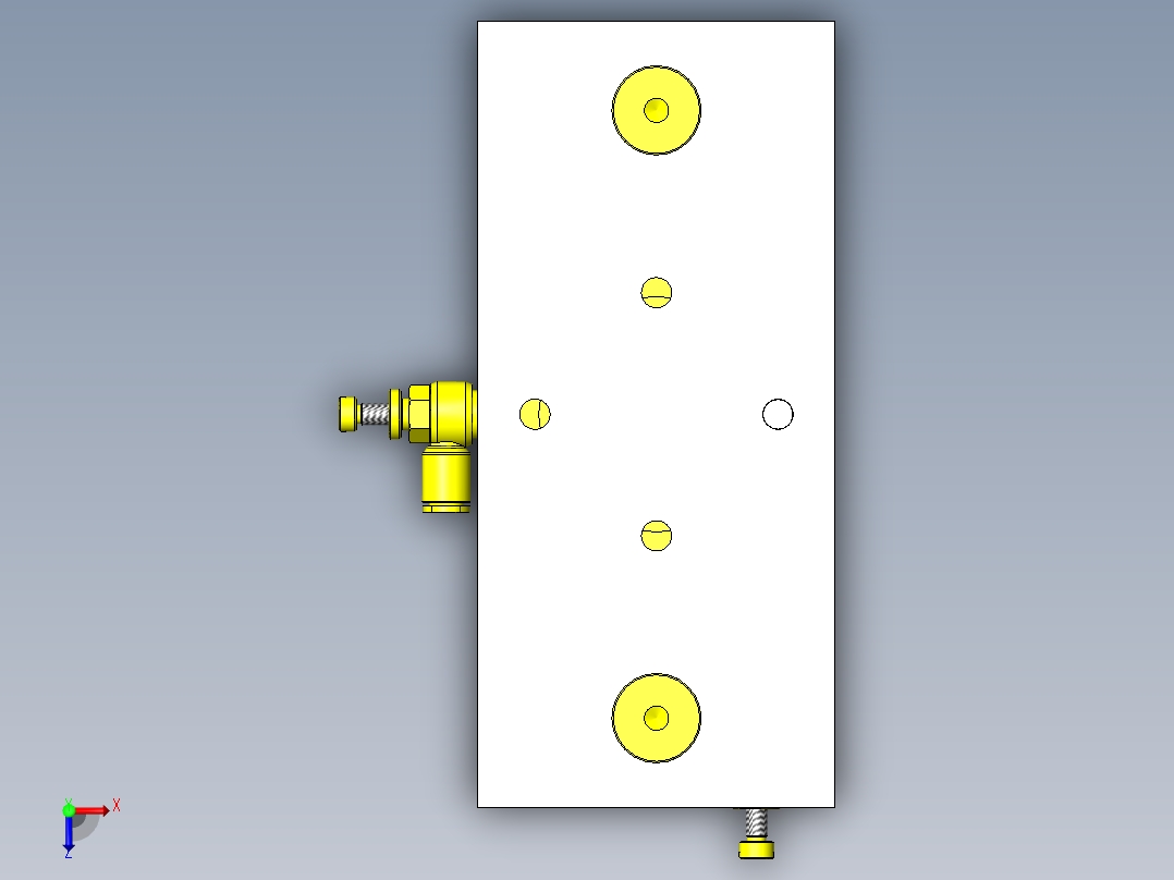 托盘堆积组件1俯视图