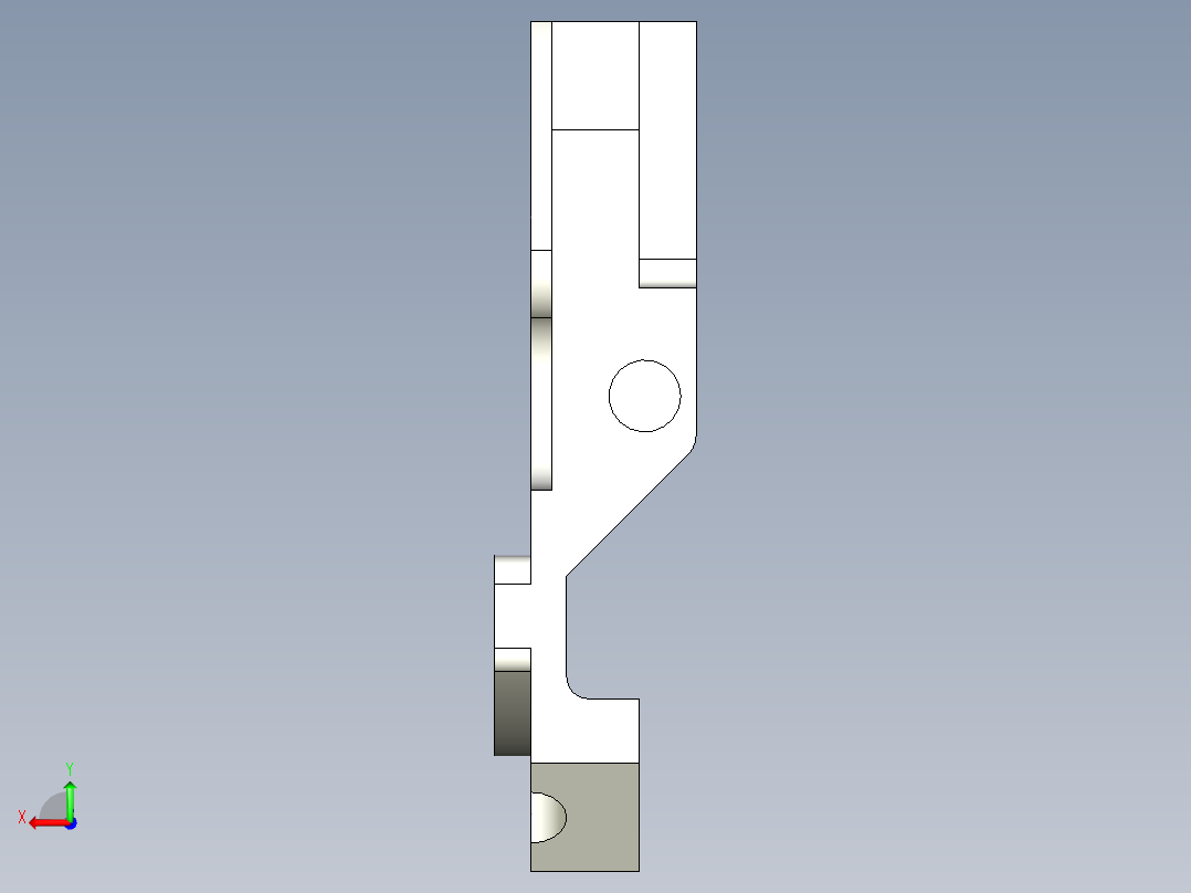 教学训练：数铣图3D模型后视图