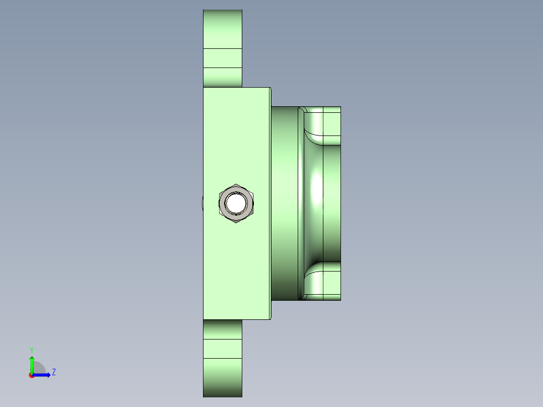台钳装配3D模型左视图