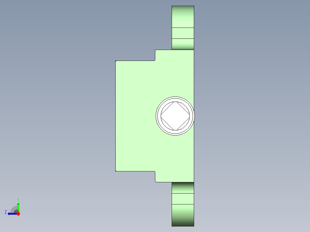 台钳装配3D模型右视图