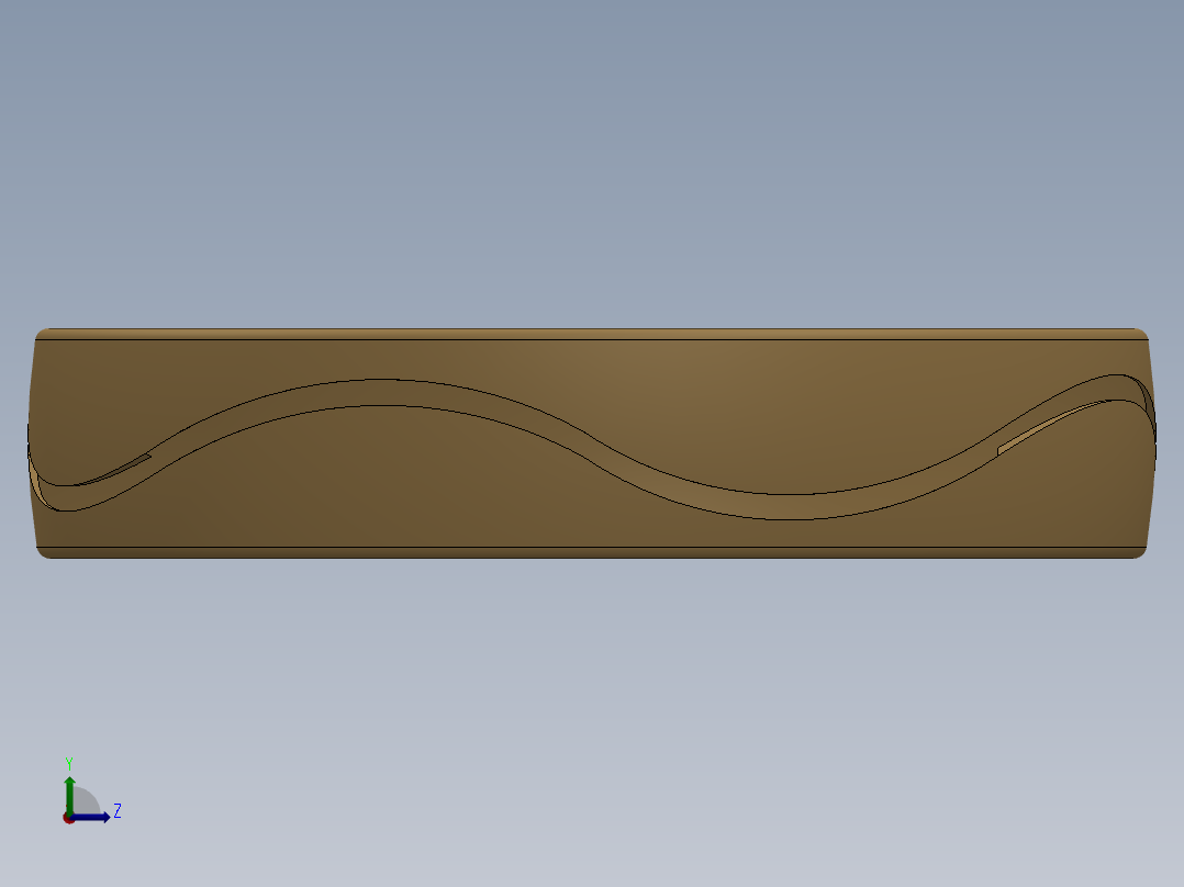 结婚指环造型设计左视图