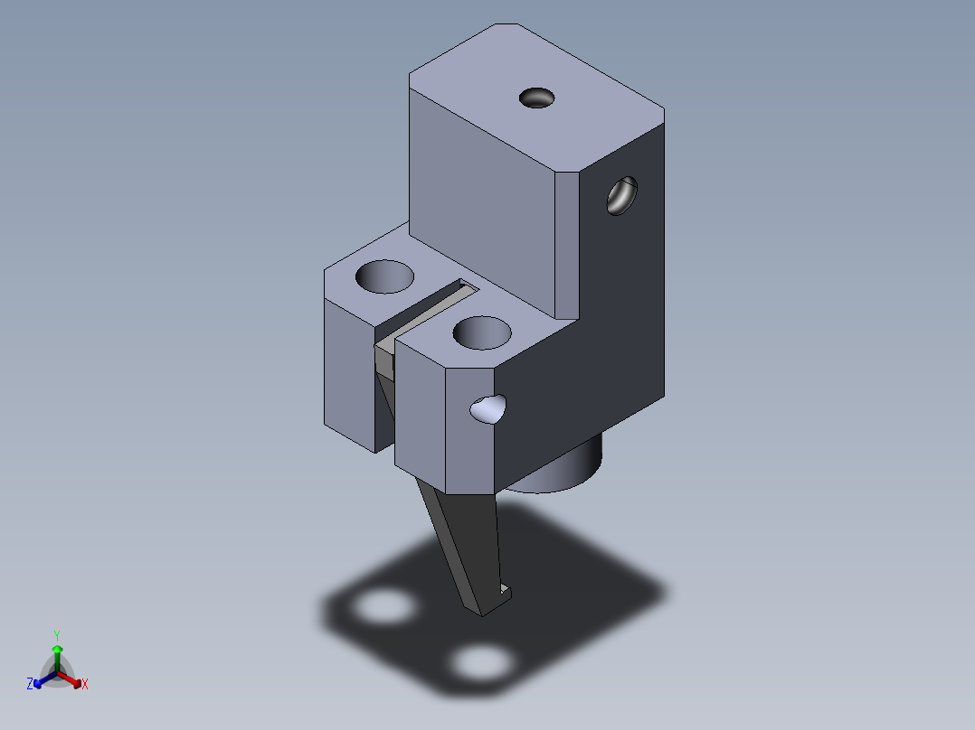 气动手指正等轴测图