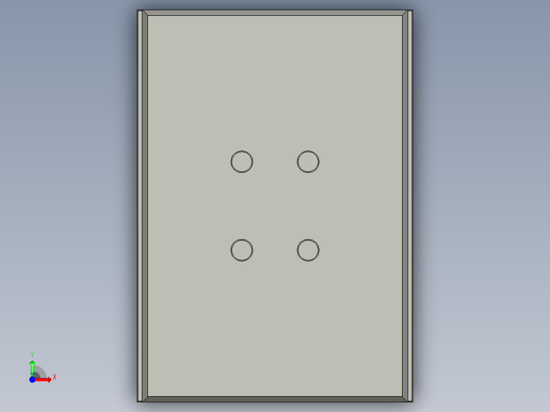 固定圈注塑模设计前视图