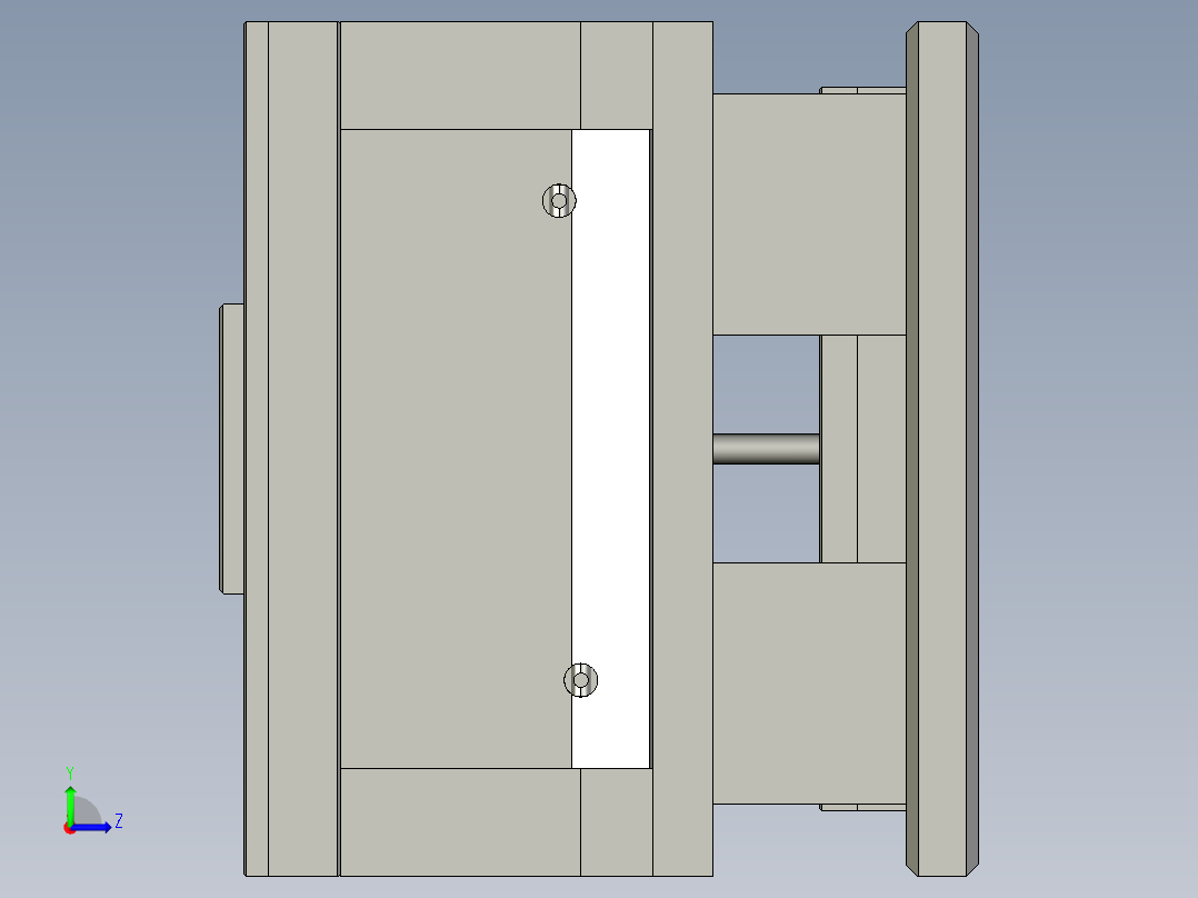 固定圈注塑模设计左视图