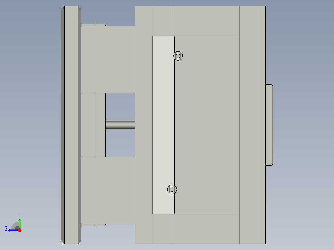 固定圈注塑模设计右视图