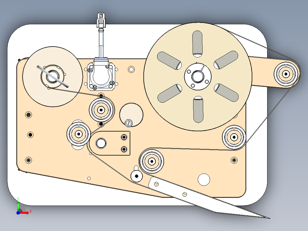 邮票索引器前视图