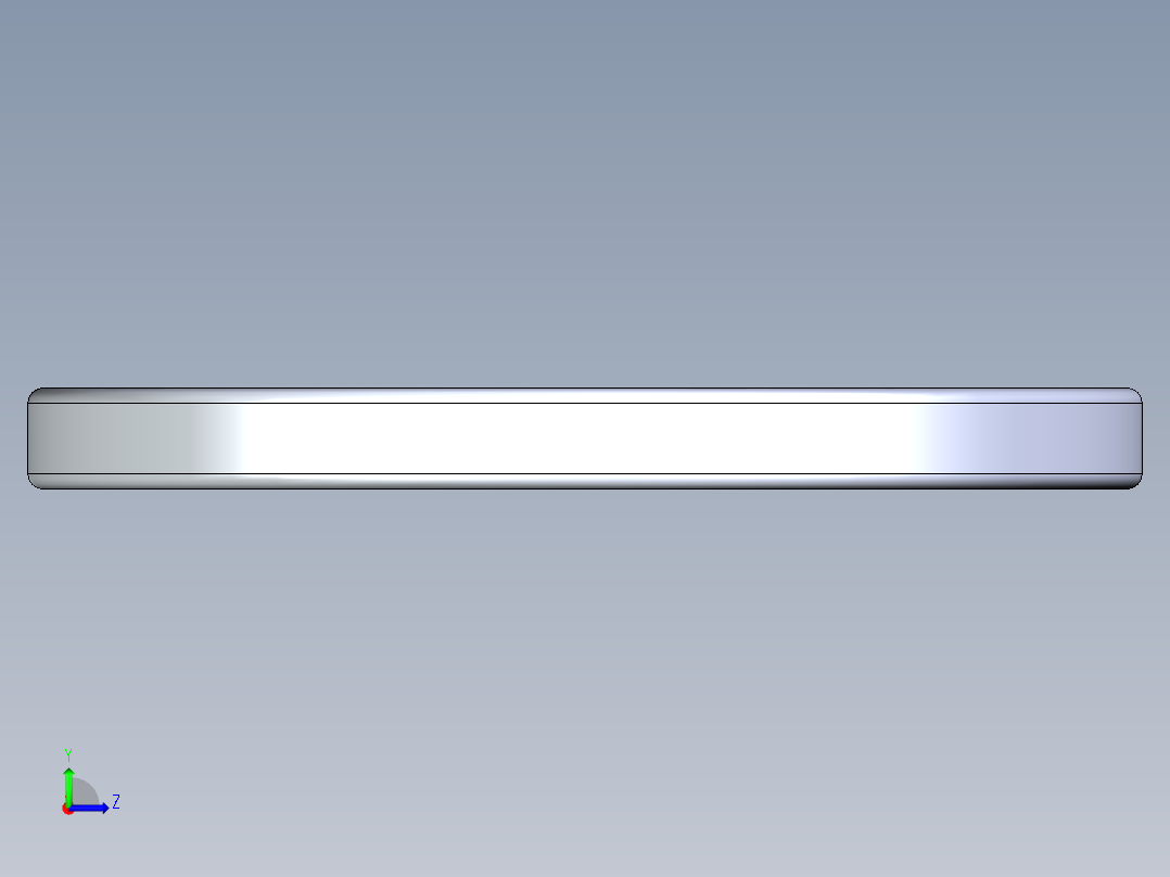 SAE平垫圈-FLAT WASHER SAE 0.3125.STEP左视图