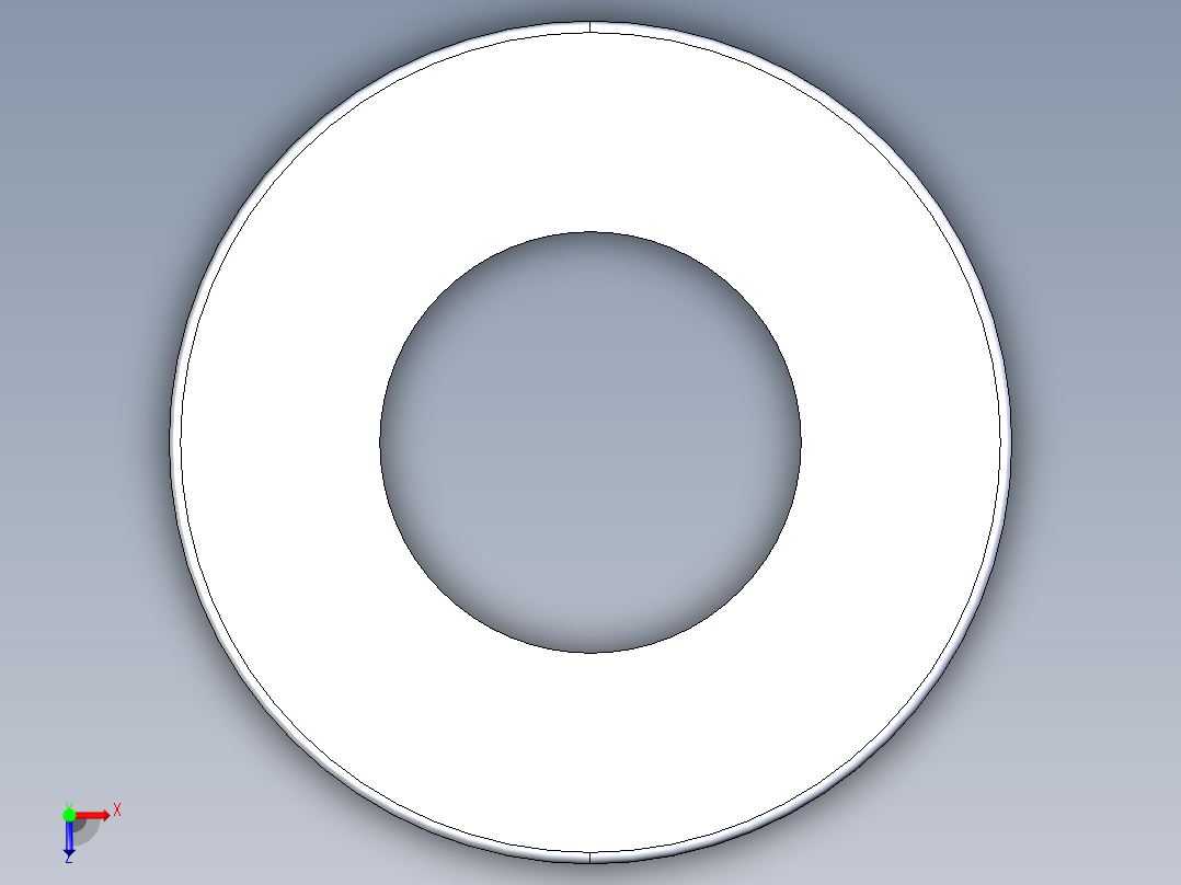 SAE平垫圈-FLAT WASHER SAE 0.3125.STEP俯视图