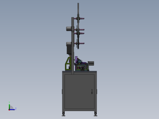 连接器插PIN折料机3D模型左视缩略图