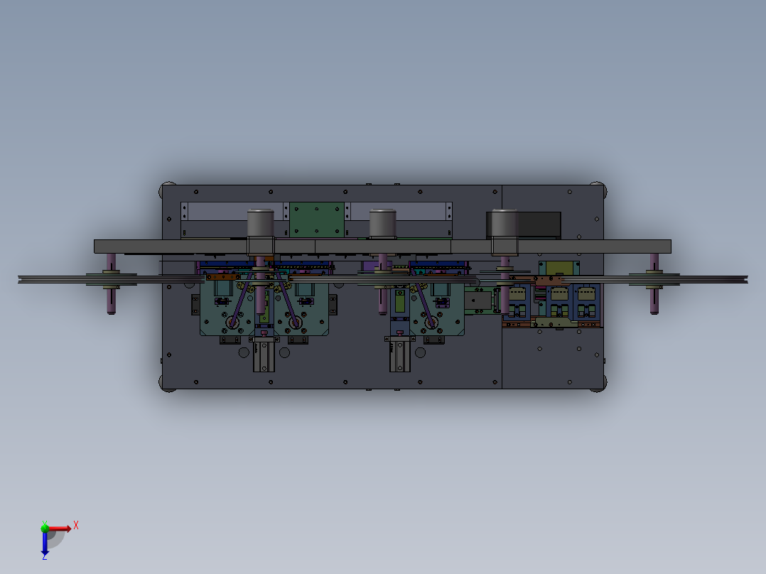 连接器插PIN折料机3D模型俯视图