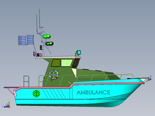 警用巡逻执法快艇右视缩略图