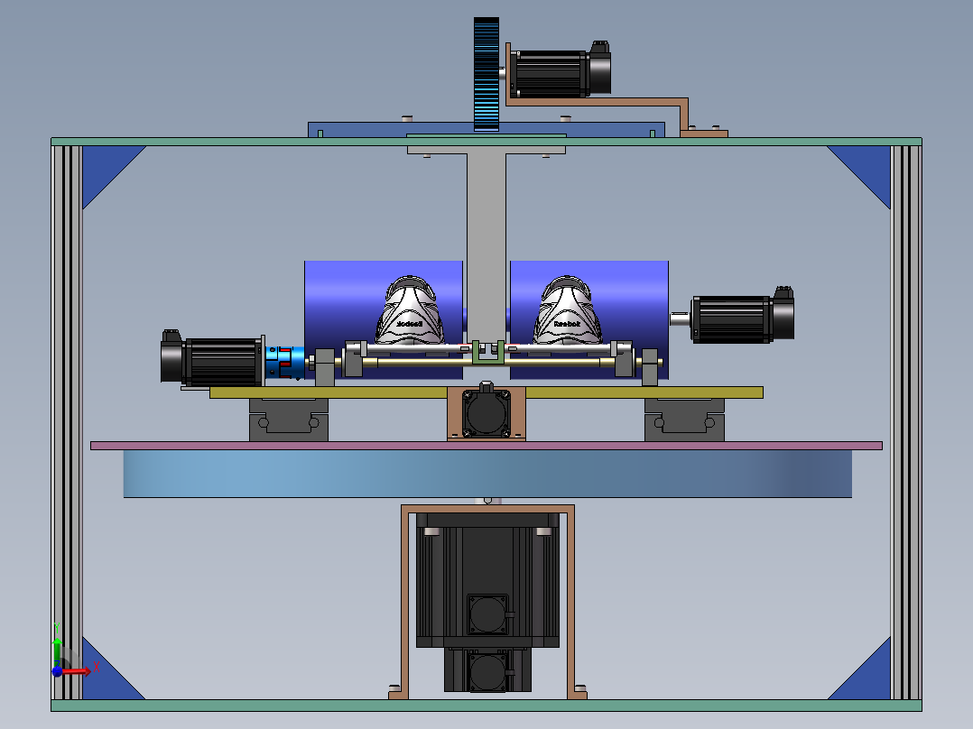 自动洗鞋机前视图