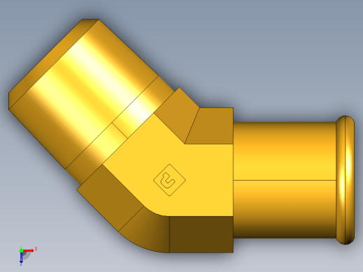 倒齿式工业管接头Beaded Hose Barb 45Deg Elbow Tube to Male Pipe 179HB-12-8俯视缩略图