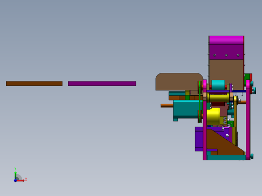 全自动束捆机扎把机三维模型前视缩略图