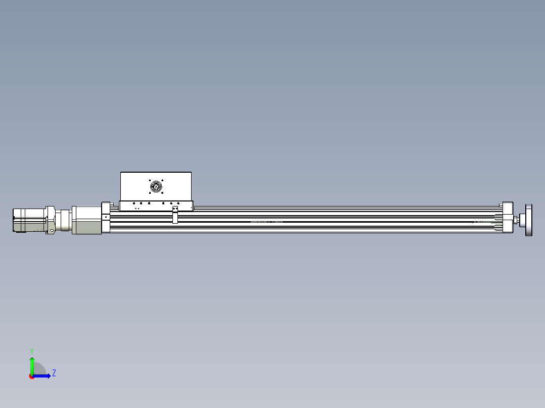 威洛博直线电机模组EB6ZR-L140-S840-RZ575K-Z575K-MS3左视图