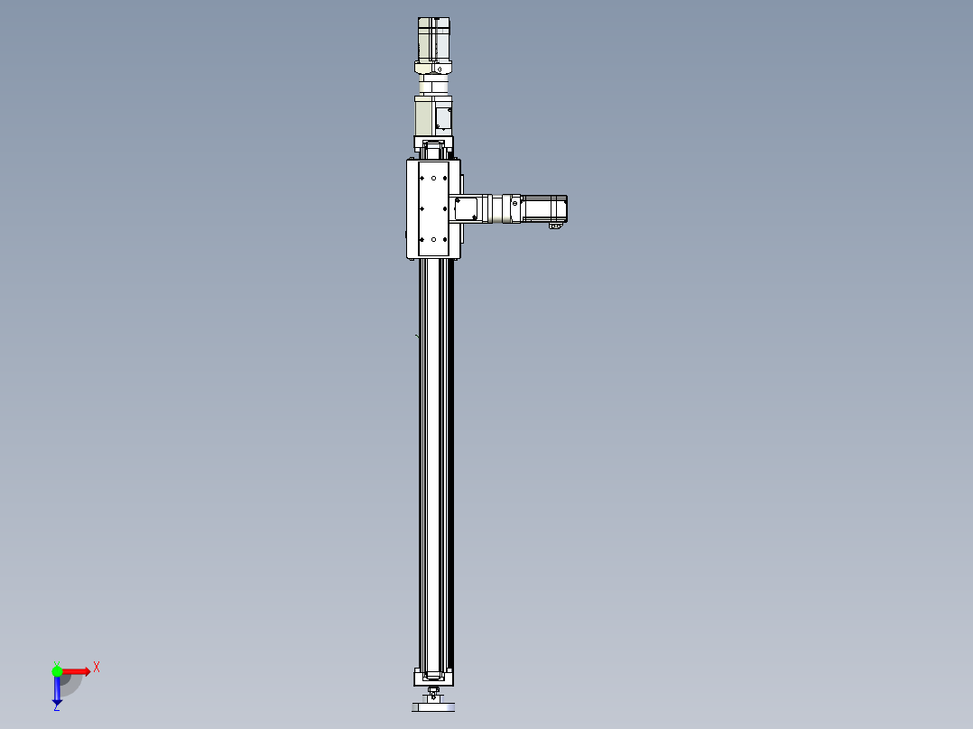 威洛博直线电机模组EB6ZR-L140-S840-RZ575K-Z575K-MS3俯视图