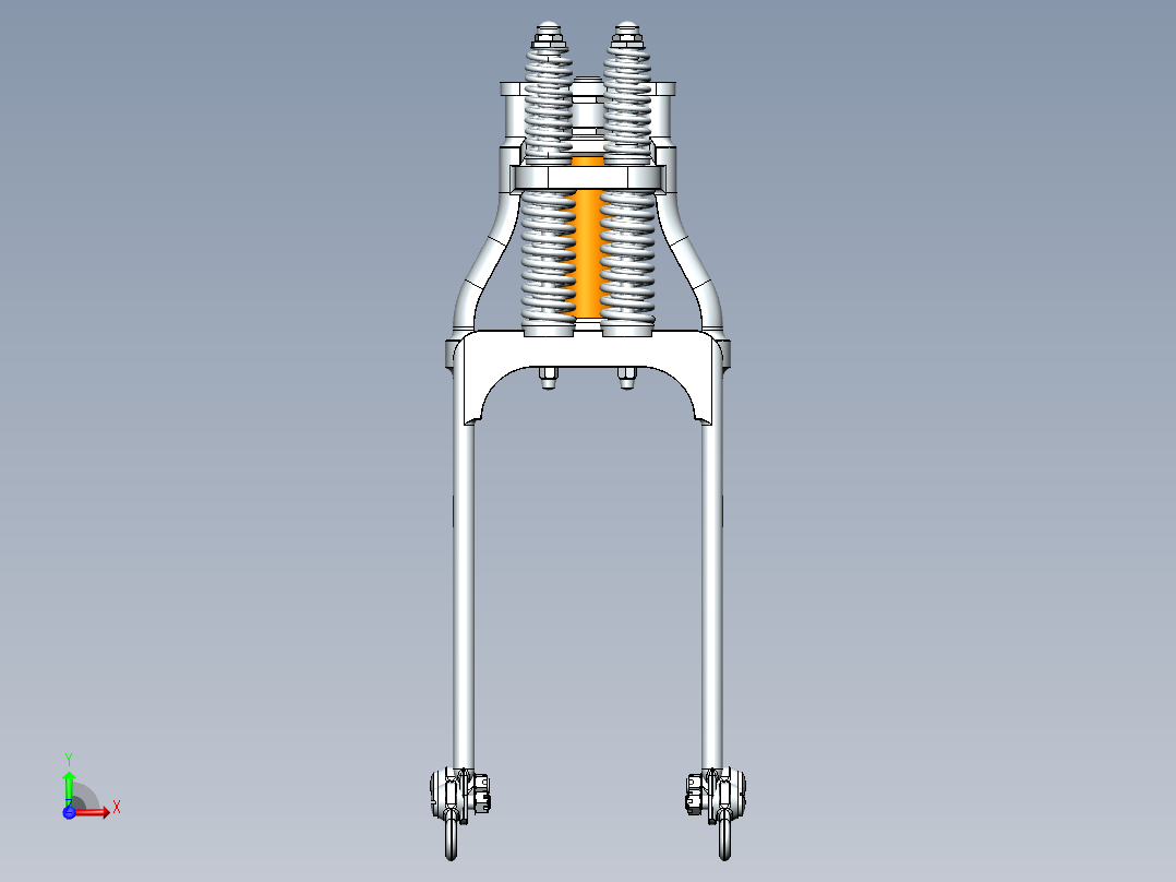 前减震器前视图