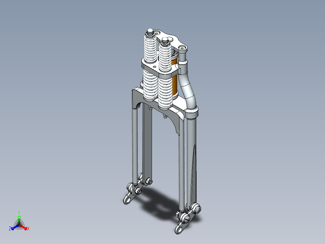 前减震器正等轴测图